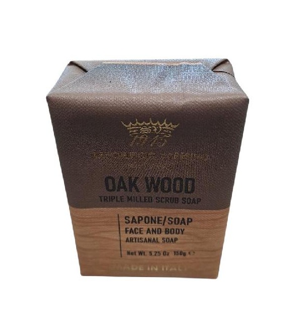Saponificio Varesino - Oak Wood přírodní peelingové mýdlo 150 g