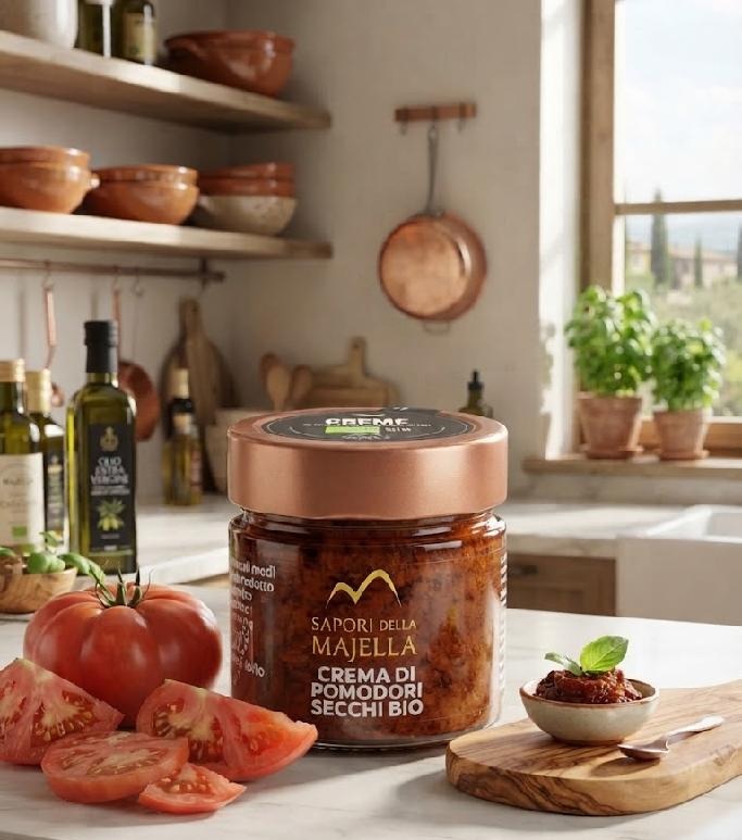 Sapori della Majella - Bio krém ze sušených rajčat v e.v.o. oleji 160 g
