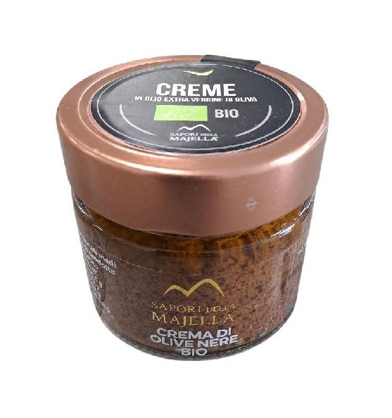 Sapori della Majella - Bio krém z černých oliv v e.v.o. oleji 160 g