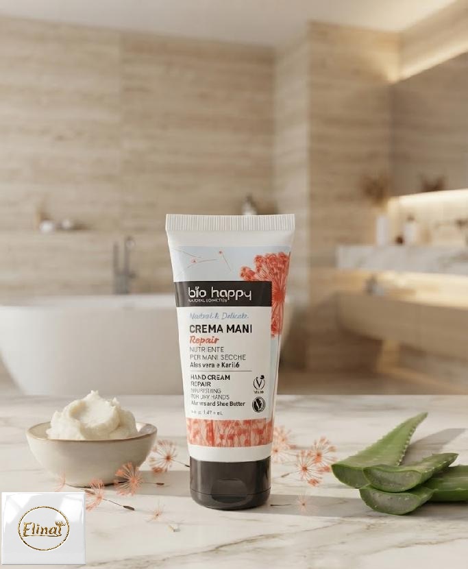 bio happy Bio regenerační výživný krém na ruce s aloe vera a bambuckým máslem 50 ml