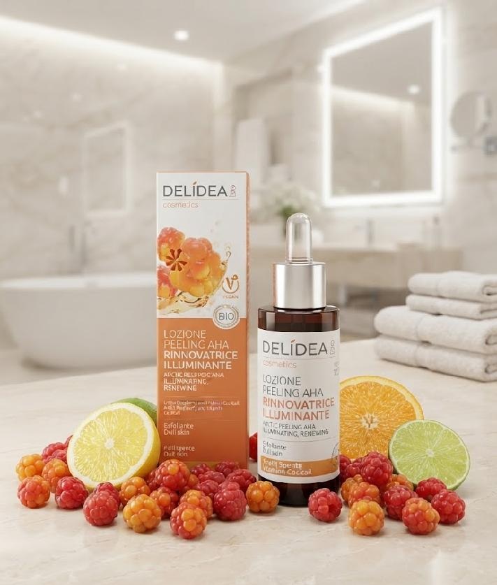 DELIDEA Arktická Malina - Bio rozjasňující peeling na obličej 30 ml