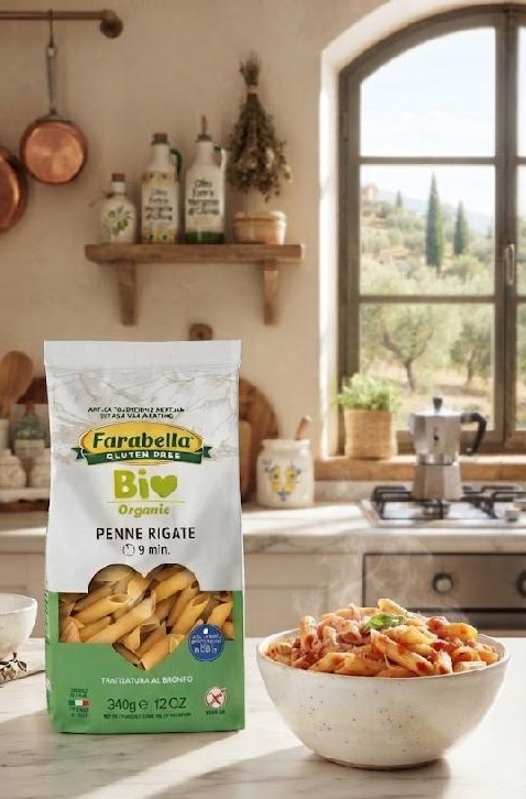 Farabella Bio PENNE RIGATE kukuřično-rýžové těstoviny bez lepku 340 g