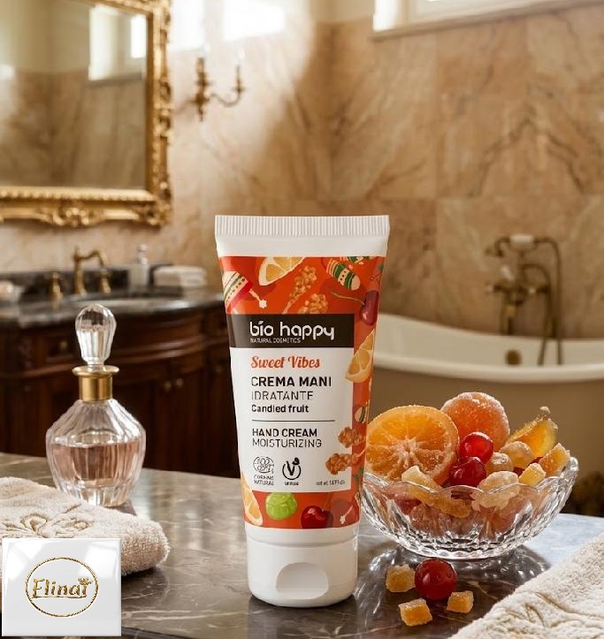 bio happy Kandované ovoce - Bio hydratační krém na ruce 50 ml