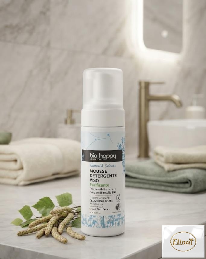 bio happy - Čistící pěna na obličej s bio výtažkem břízy 150 ml