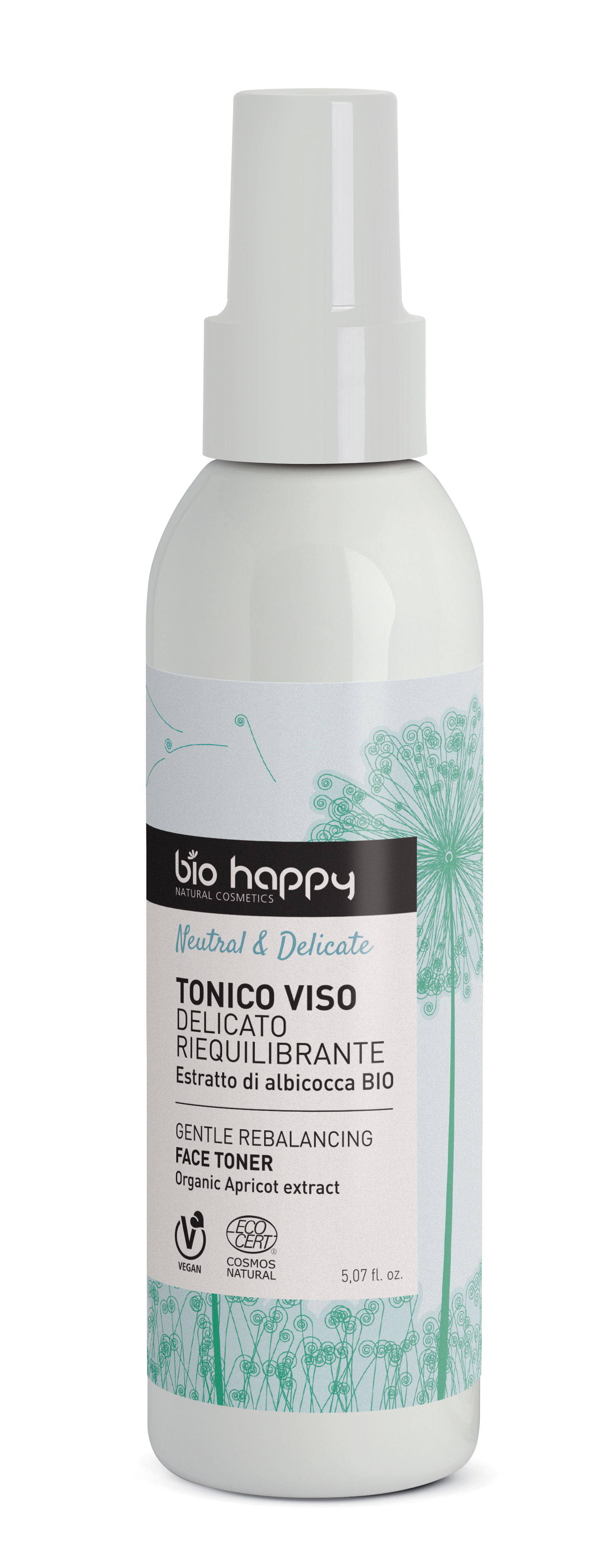 bio happy - Delikátní vyrovnávací pleťové tonikum s výtažkem bio meruňky 150 ml