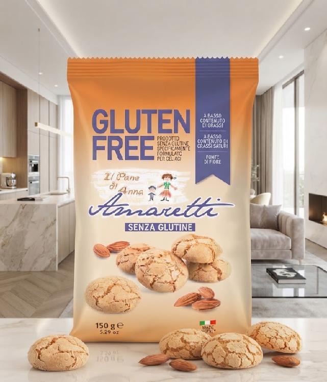 Il Pane di Anna - Amaretti sušenky bez lepku a bez mléka 150 g
