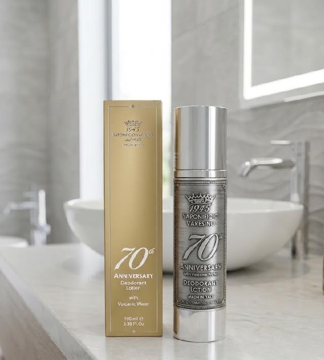 Saponificio Varesino 70th Anniversary Special Edition Deodorant ve spreji s vulkanickou vodou 100 ml