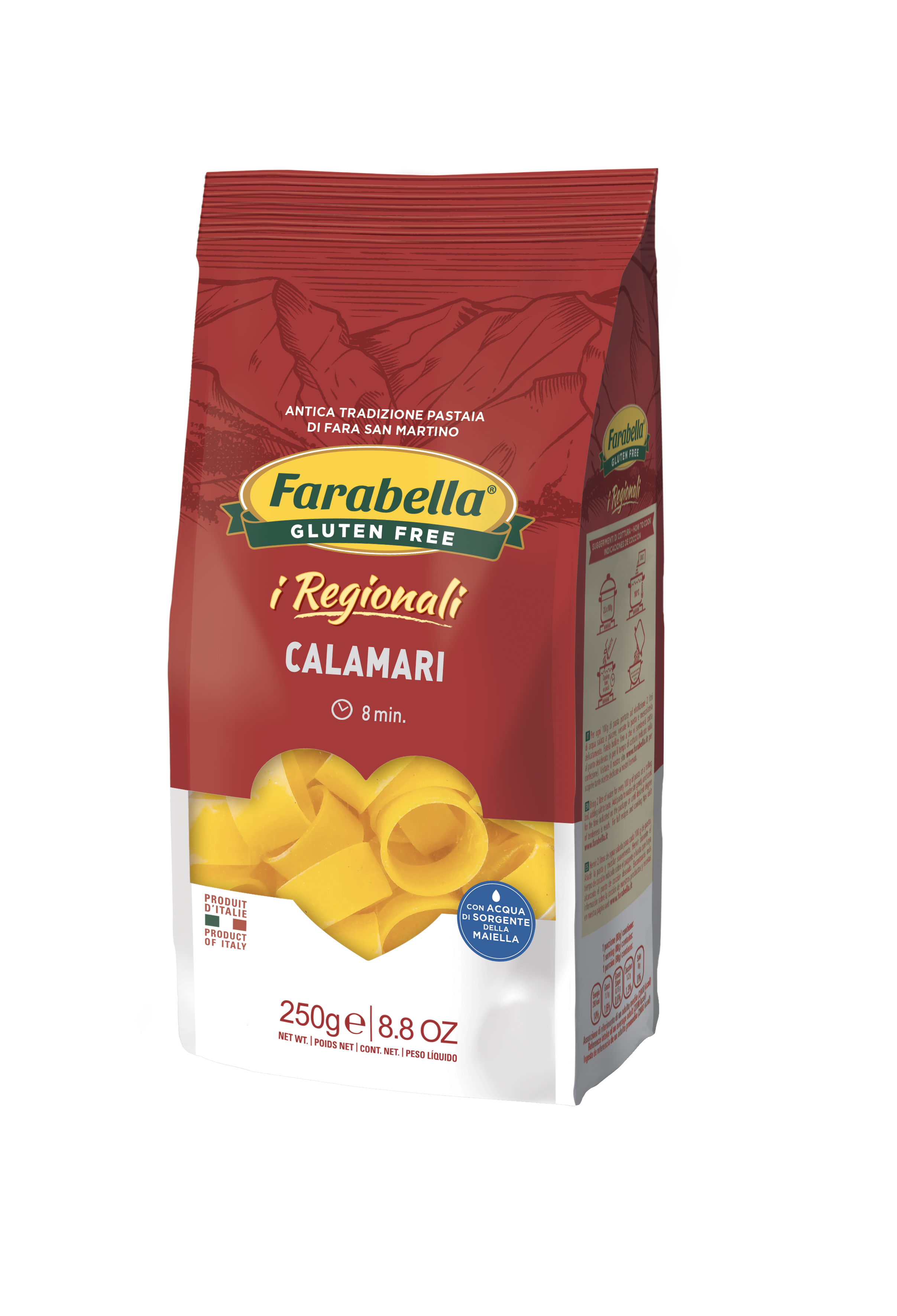 Farabella i Regionali CALAMARI kukuřično-rýžové těstoviny bez lepku 250 g
