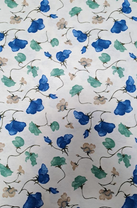 Ubrus ČERVENÉ KVÍTÍ pro 4 osoby 100% bavlna Made in Italy  140 x 140 cm