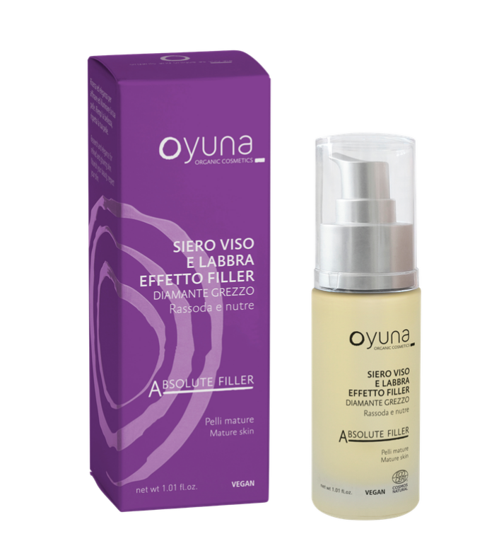 Oyuna - Bio sérum na obličej a rty se surovým diamantem s vyhlazujícím efektem 30 ml