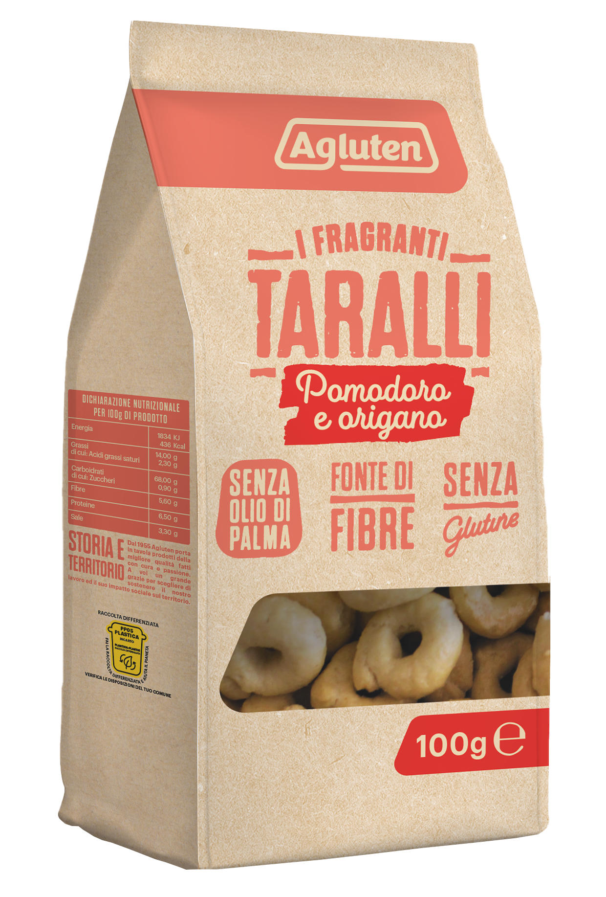 MIN. TRV. DO 6.6.2026 - Rajčatové taralli s oregánem bez lepku 100 g