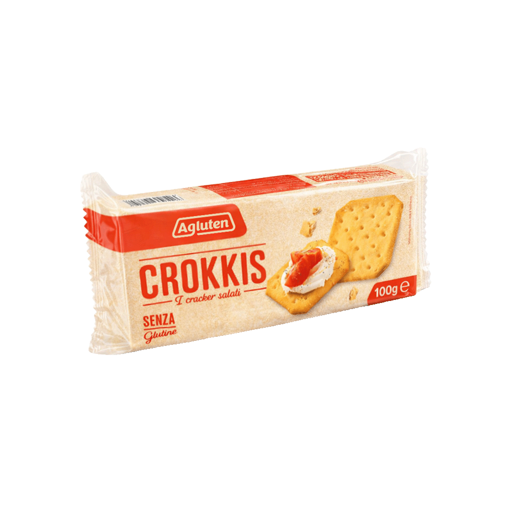 Agluten - CROKKIS - Slané krekry bez lepku 100 g