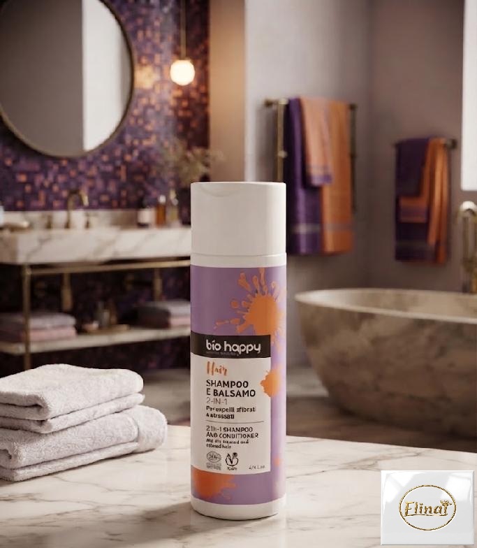 bio happy - Bio šampon a balzám na vlasy 2 v 1 200 ml