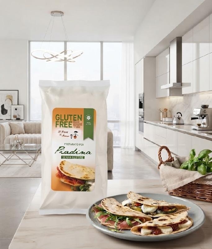 Il Pane di Anna - Směs na piadinu bez lepku, mléka a vajec 500 g