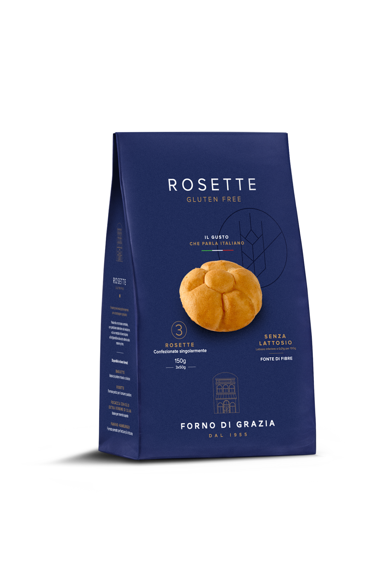 FORNO DI GRAZIA - Raženky bez lepku a laktózy 150 g (3 x 50 g)