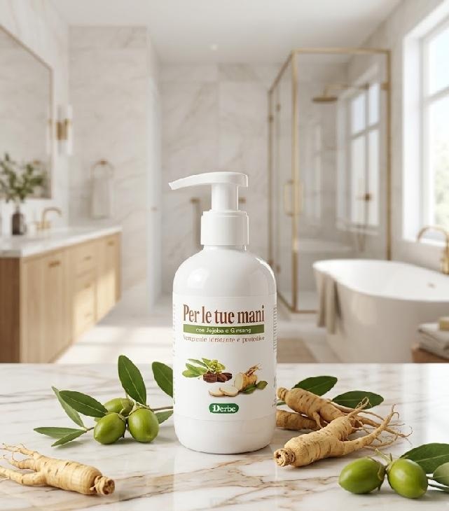 Derbe - Mycí gel na ruce s jojobovým olejem a ženšenem 250 ml