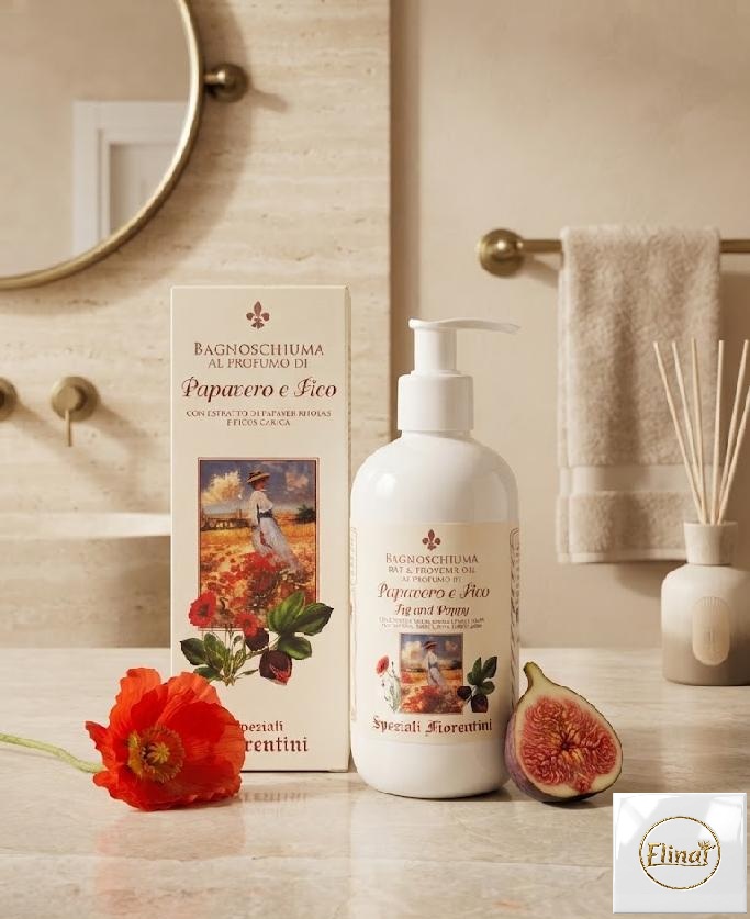 Speziali Fiorentini - Koupelový a sprchový gel s vůní vlčího máku a fíku 250 ml