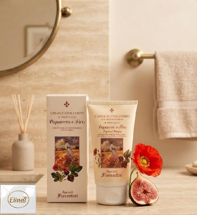 Speziali Fiorentini - Tělový krém s vůní vlčího máku a fíku 150 ml