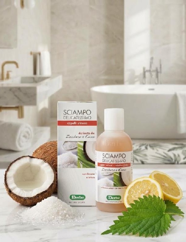 Derbe - Šampon pro mastné vlasy s kopřivou a citronem 200 ml