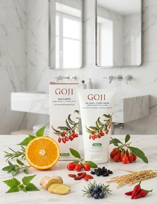 Derbe Goji Balsamo - Energizující a zesilující balzám na vlasy s goji 150 ml