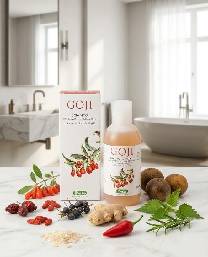 Derbe Goji Sciampo - Energizující a zesilující šampon na vlasy s goji 200 ml