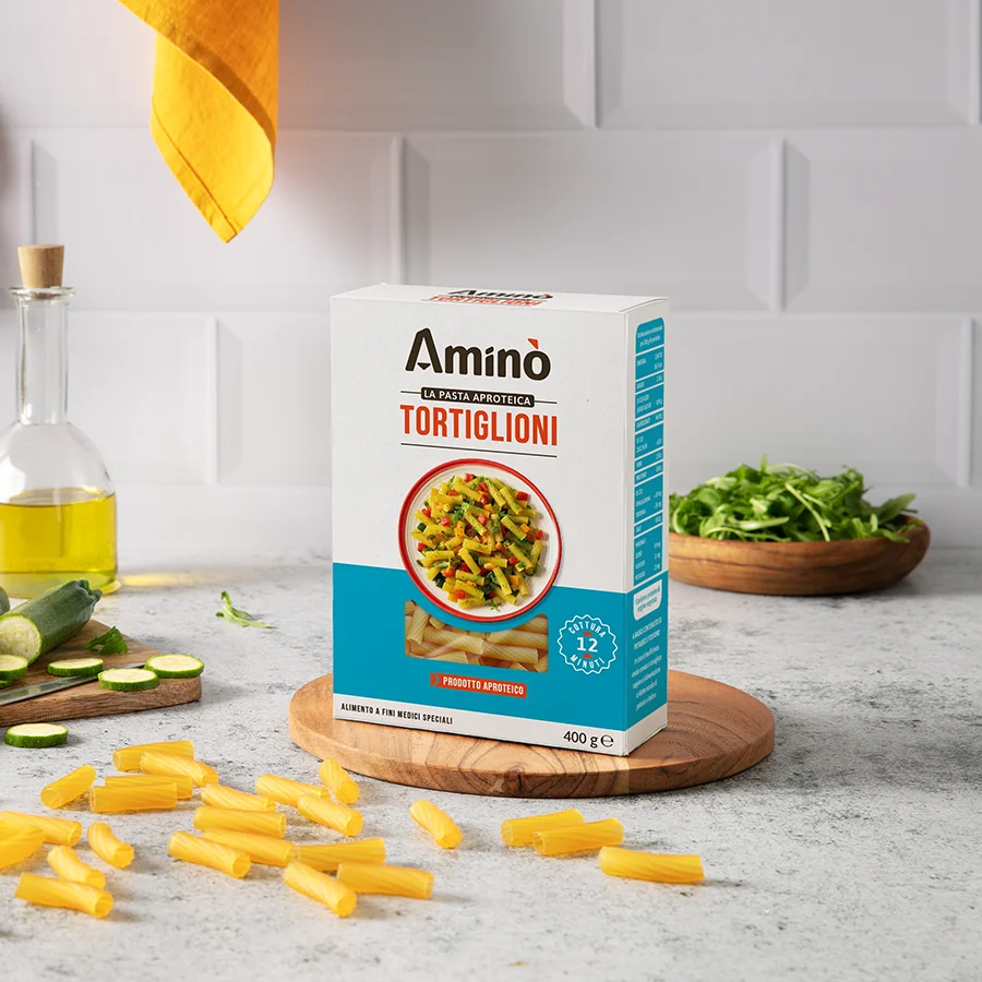 Amino - Nízkobílkovinné těstoviny TORTIGLIONI 400 g