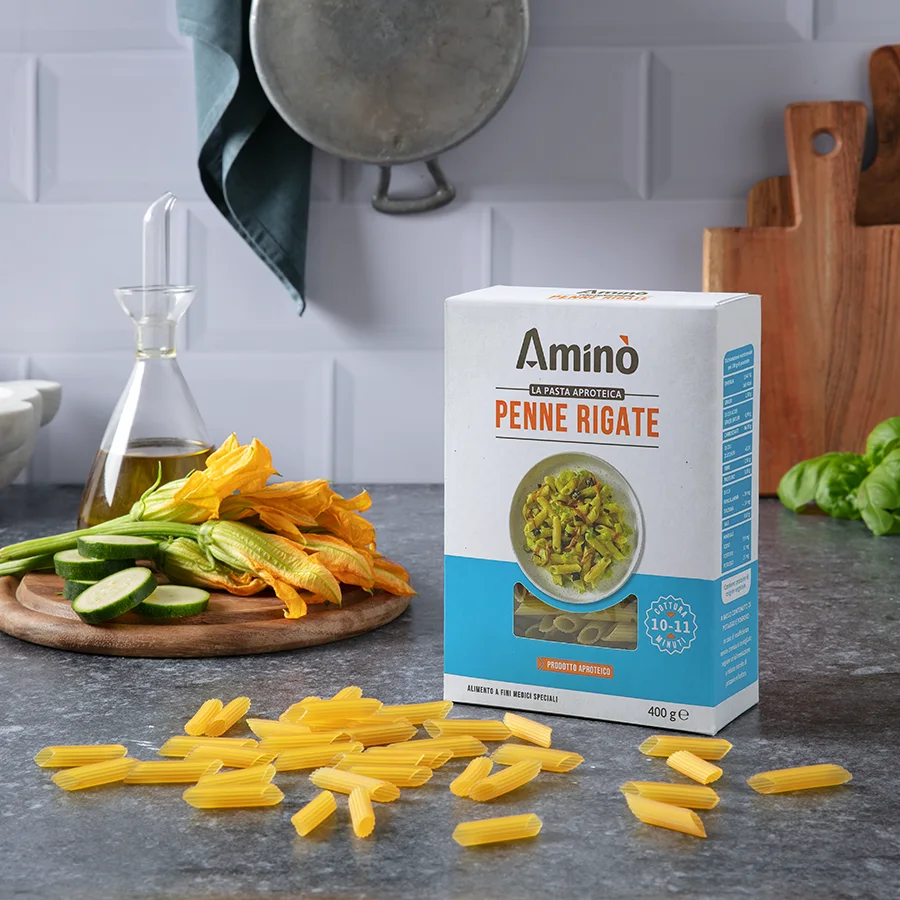 Amino - Nízkobílkovinné těstoviny PENNE RIGATE 400 g