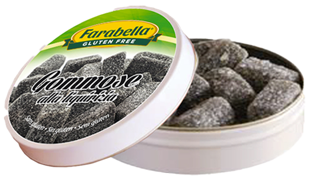 Farabella - Lékořicové gumové bonbóny bez lepku 40 g