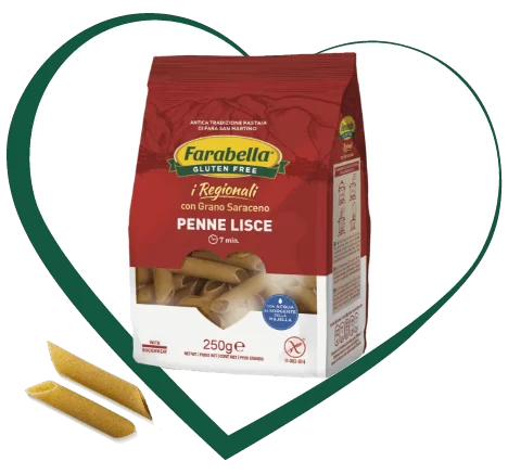 Farabella i Regionali PENNE LISCE kukuřično-pohankové těstoviny bez lepku 250 g