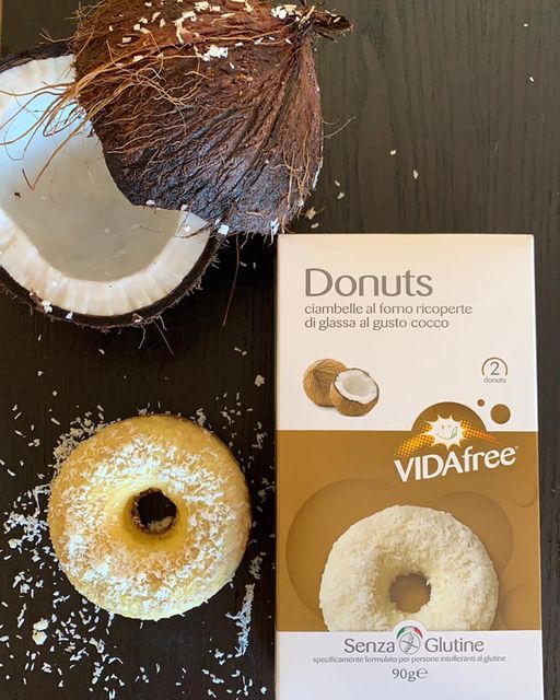 VIDAfree - Kokosové pečené donuty máčené v kokosové polevě bez lepku 90 g (2 x 45 g)