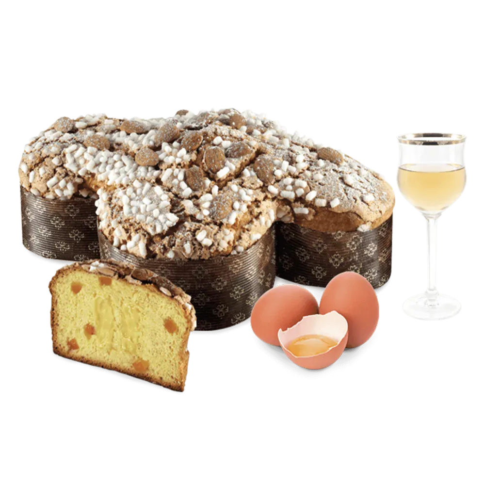 Loison - Klasická velikonoční kvásková holubice s krémem zabaione a kandovanou pomerančovou kůrou 1000 g