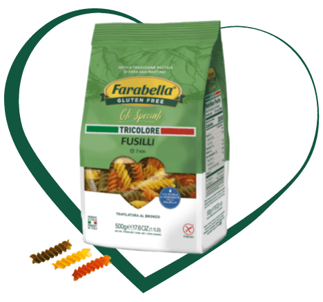Farabella - FUSILLI Trojbarevné kukuřično-rýžové těstoviny 500 g