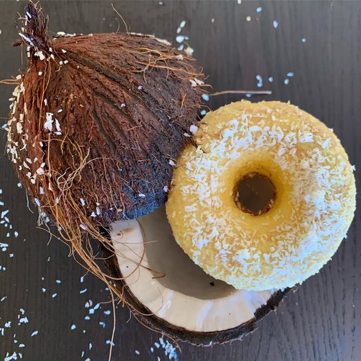 VIDAfree - Kokosové pečené donuty máčené v kokosové polevě bez lepku 90 g (2 x 45 g)