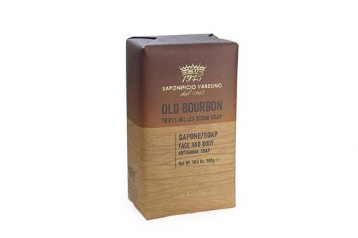 Saponificio Varesino - Old Bourbon přírodní peelingové mýdlo 300 g