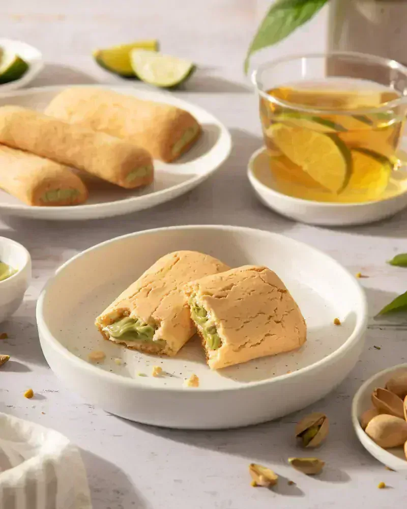 Agluten - Sušenky plněné pistáciovým krémem bez lepku 160 g (4 x 40 g)